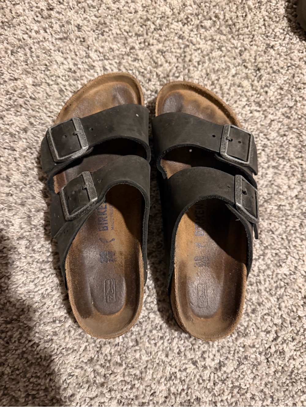 Birkenstock Black Two-Strap Sandals